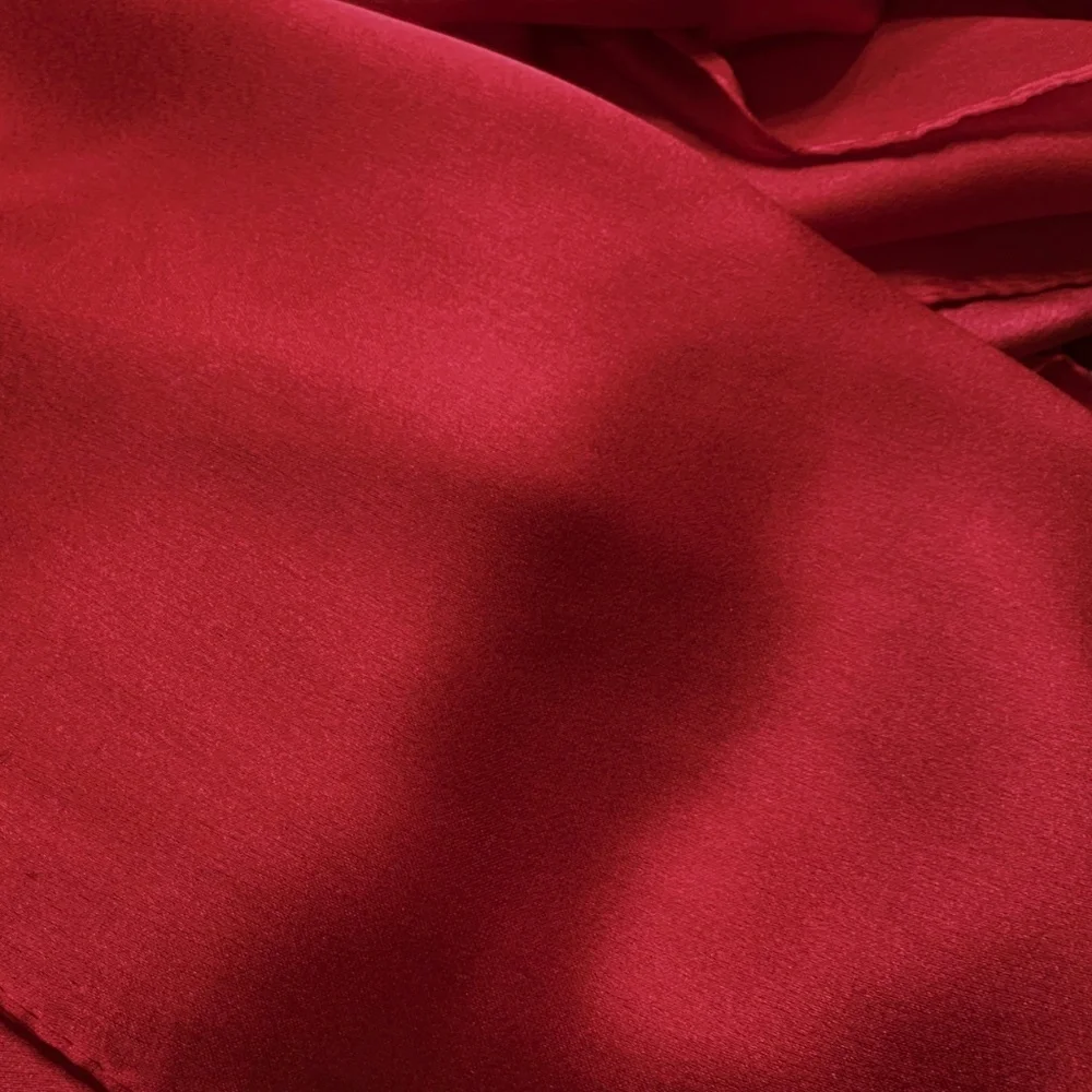 Dark Red 100% SILK SATIN Large Shawl Scarf Wrap Bridesmaid Cover up Wedding Gift